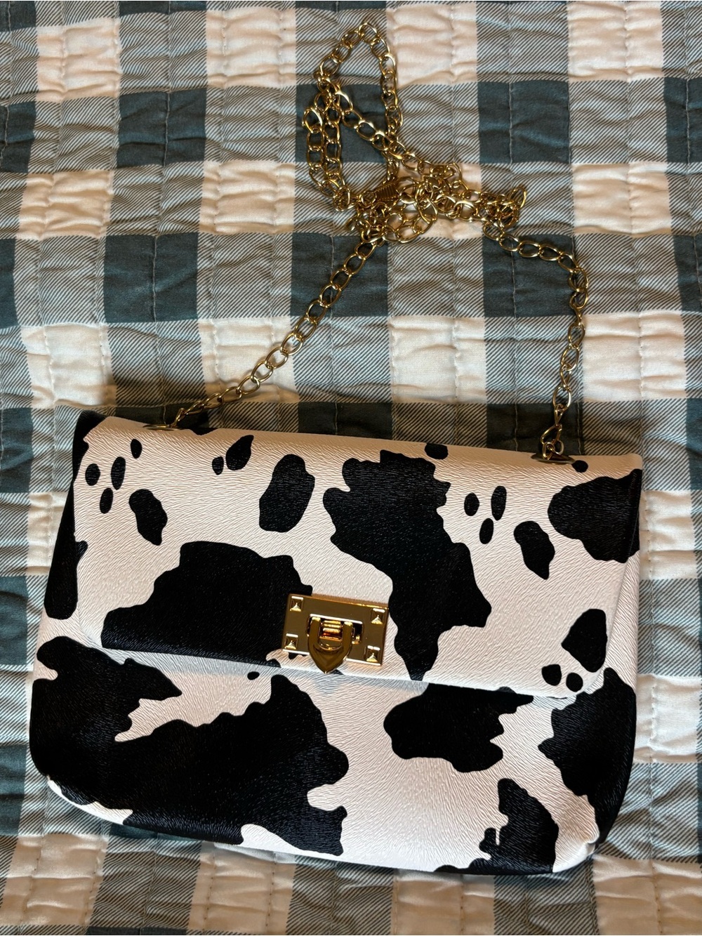 Cow Print Purse